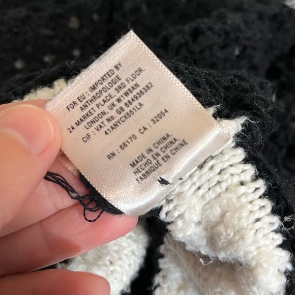 Anthropologie Knitted & Knotted Striped Peplum Hem Sweater - Picture 12 of 16